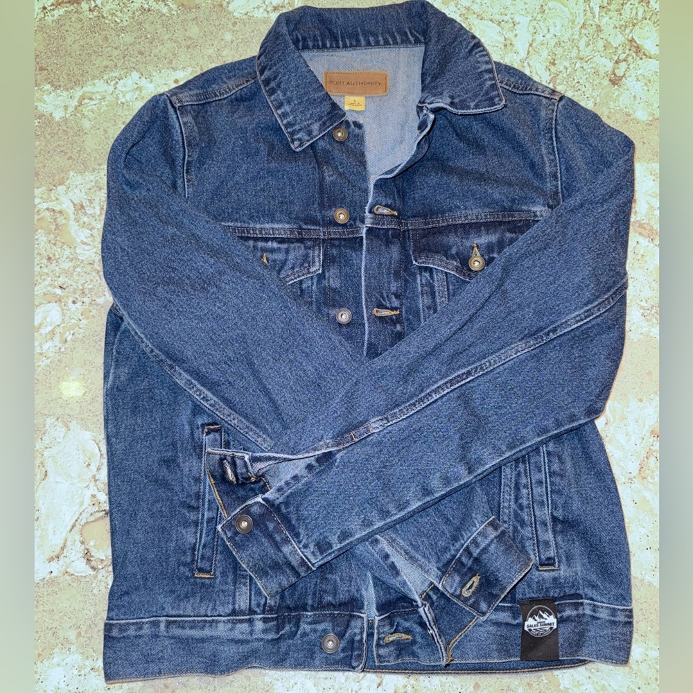 NWOT Port Authority Classic Blue Denim Jacket